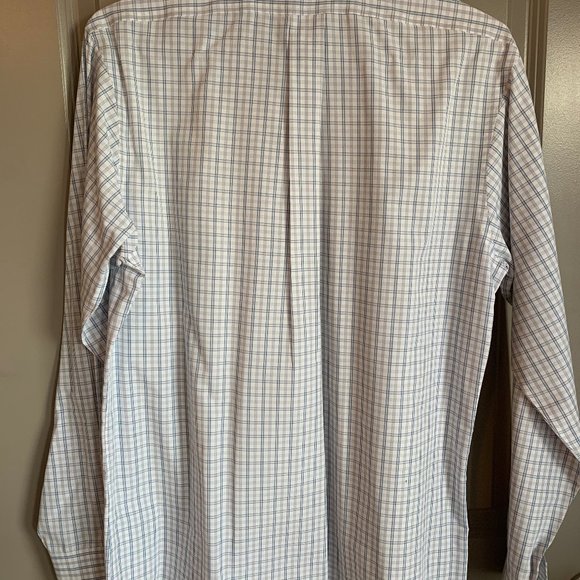 Brooks Brothers White/Blue Plaid Button Down - Picture 2 of 5